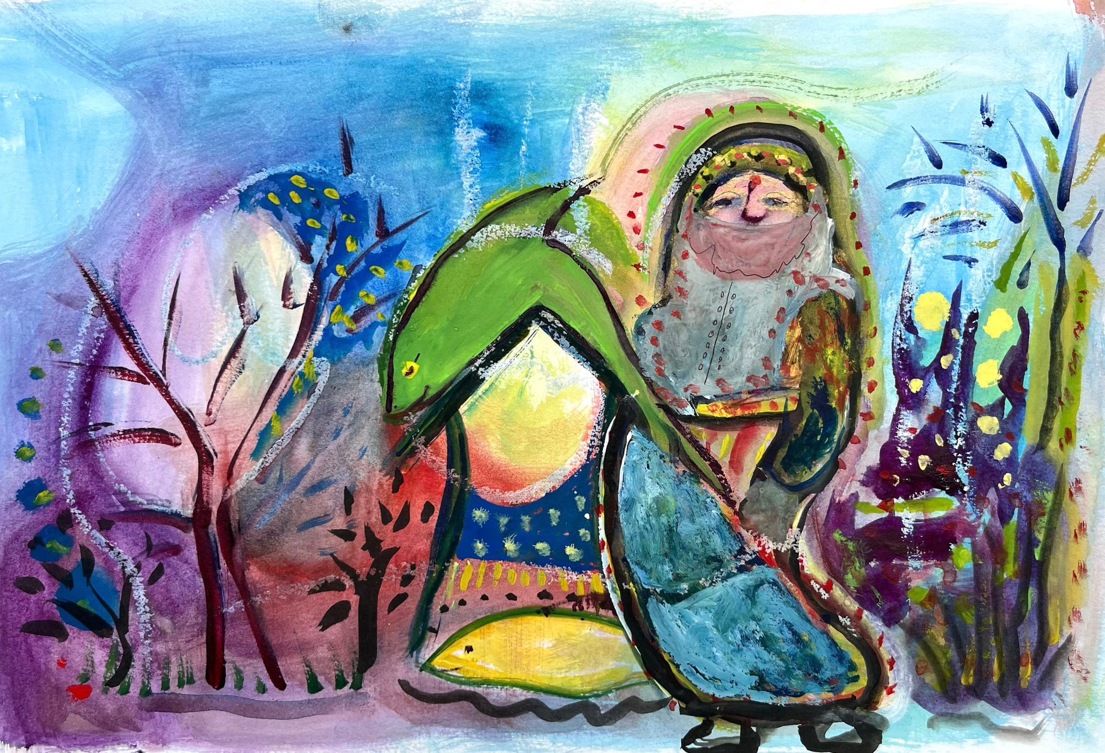 Untitled watercolour painting by Bill Whyte (6)