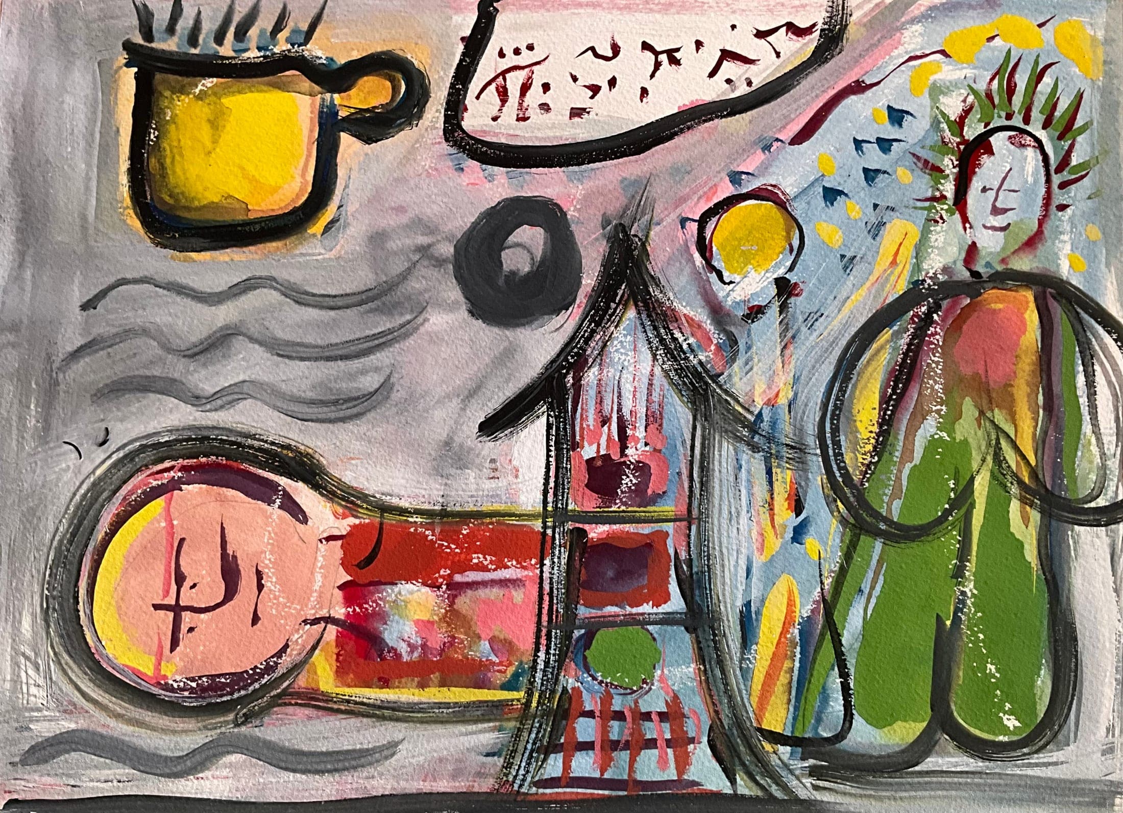 Untitled watercolour painting by Bill Whyte (8)
