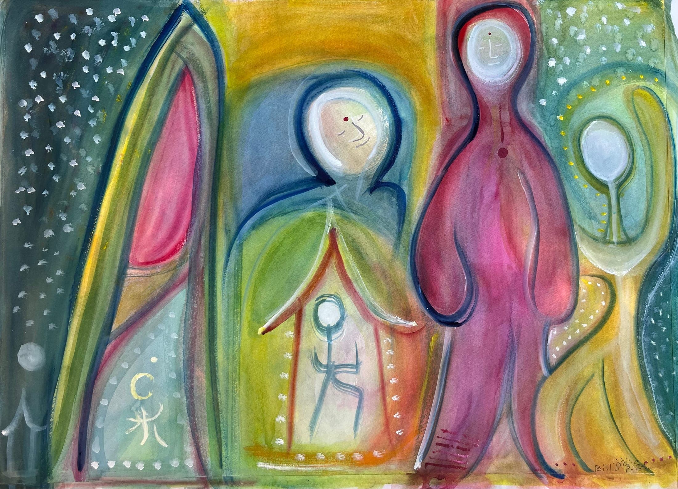 Untitled watercolour painting by Bill Whyte (11)