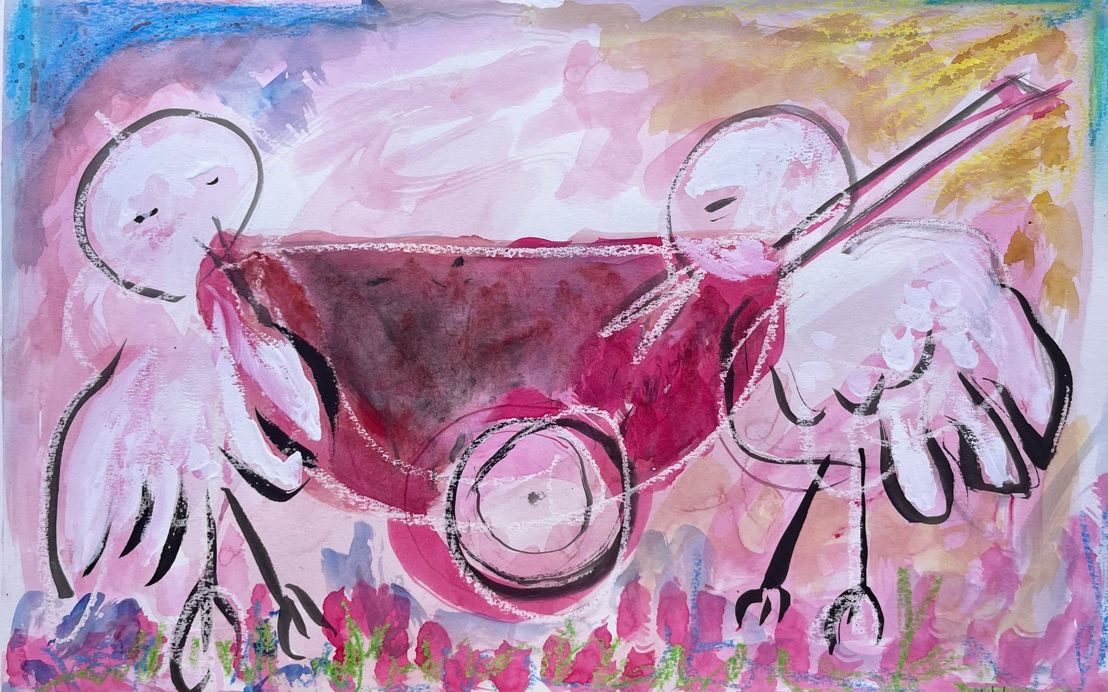 Untitled watercolour painting by Bill Whyte (14)