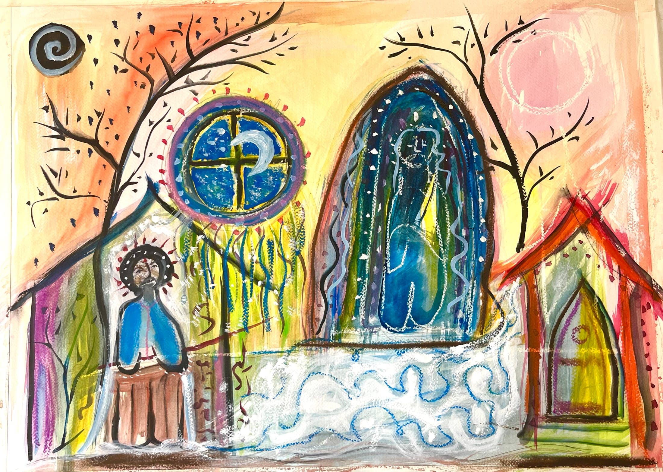 Untitled watercolour painting by Bill Whyte (19)