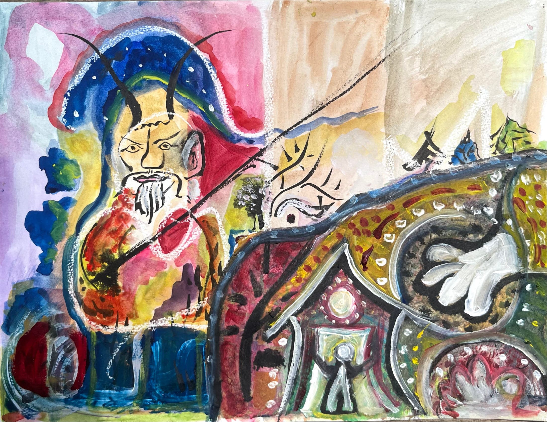 Untitled watercolour painting by Bill Whyte (25)