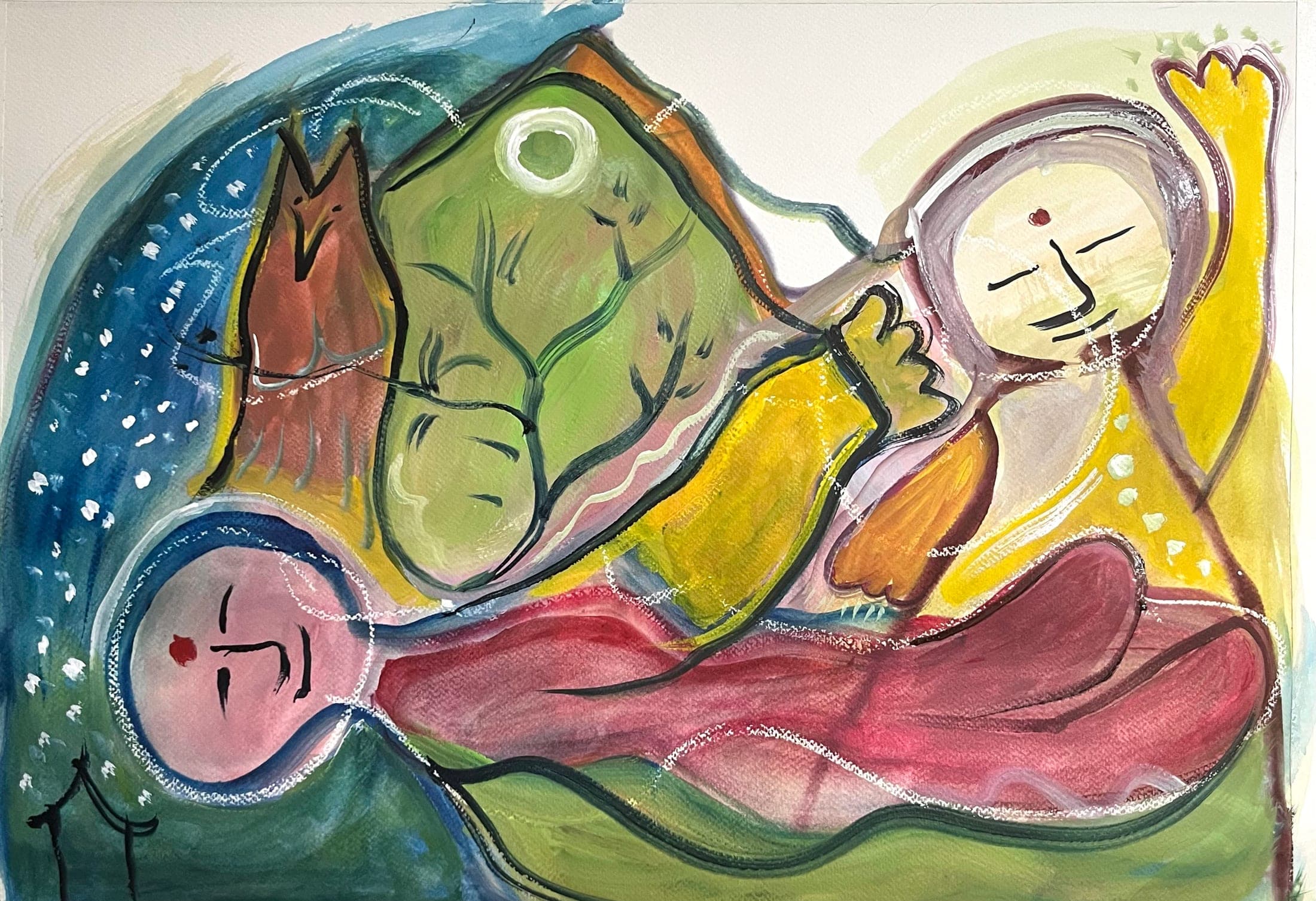 Untitled watercolour painting by Bill Whyte (26)