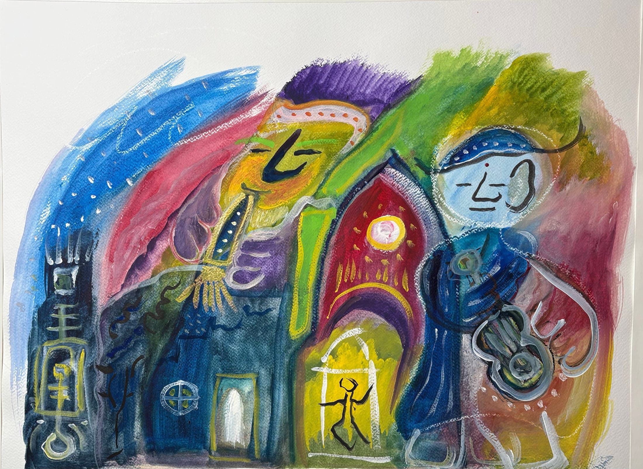 Untitled watercolour painting by Bill Whyte (32)