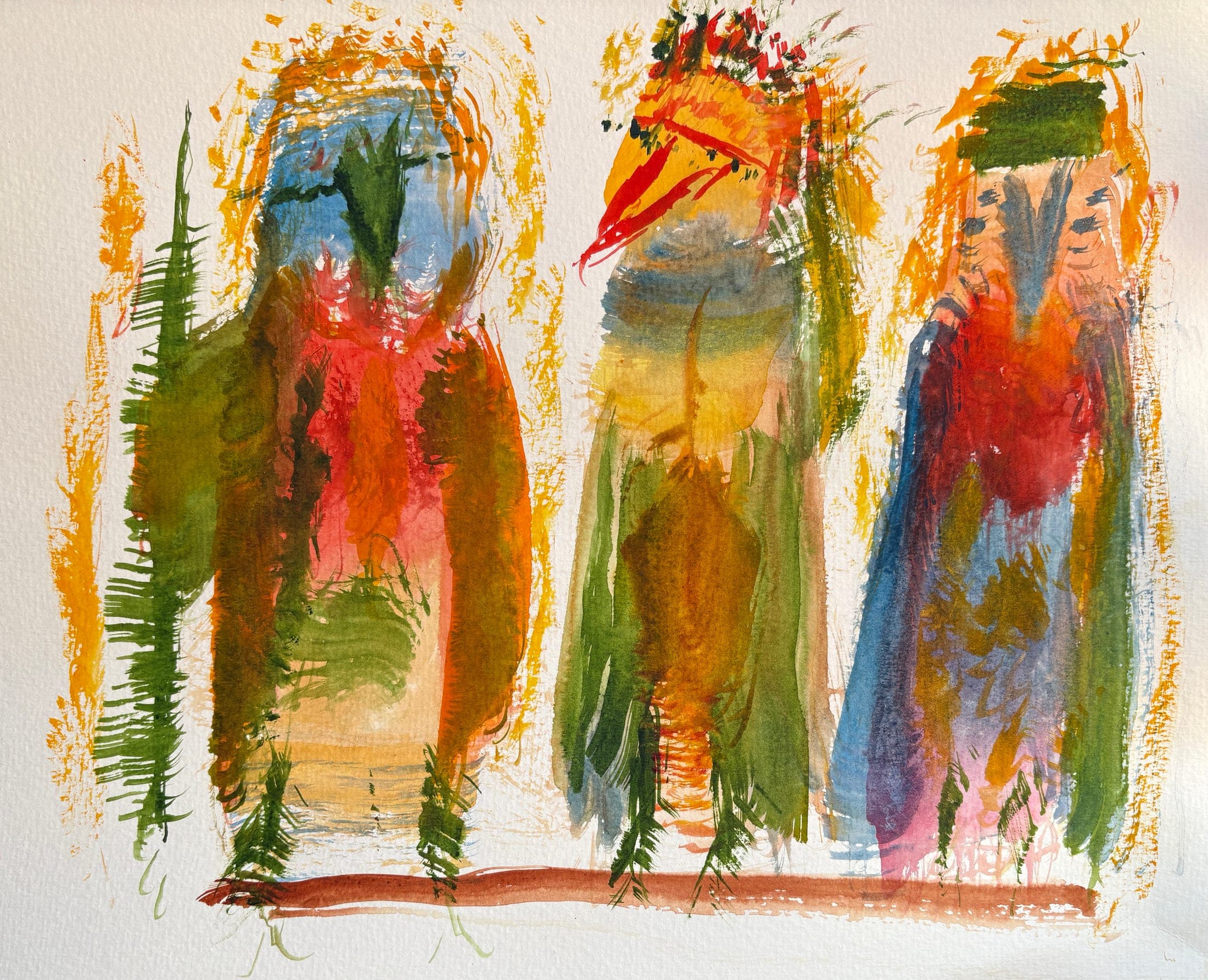 Untitled watercolour painting by Bill Whyte (44)